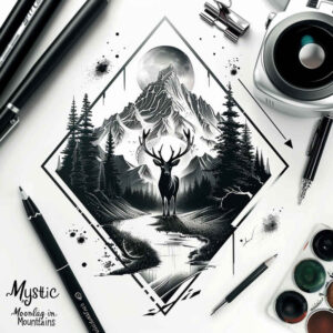 path-road tattoo design ideas beyond reality outdoor path for upper arm