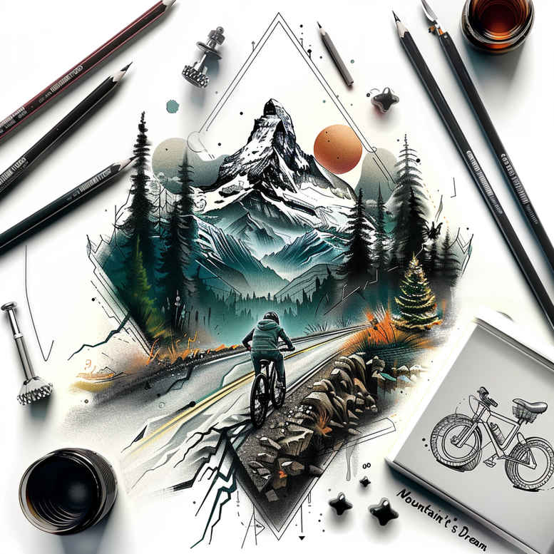 path-road tattoo design ideas modern twist tracks stands for strength