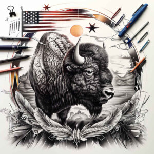 anthem-tattoo – tattoo design ideas free ai generated – neotraditional-sharp-edges – for-abdomen – Gallery: patriotic-inkby-ai
