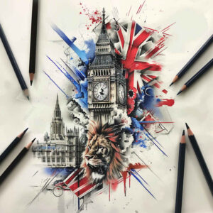 anthem-tattoo – tattoo design ideas free ai generated – realism-crisp-detail – for-biceps – Gallery: patriotic-inkby-ai