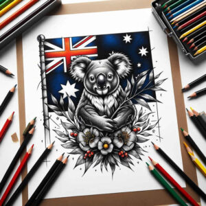 anthem-tattoo – tattoo design ideas free ai generated – realism-deep-shadows – for-elbow – Gallery: patriotic-inkby-ai