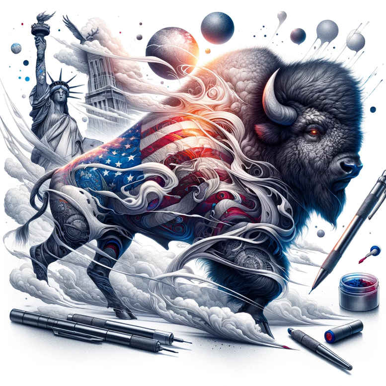 coat-of-arms-tattoo – tattoo design ideas free ai generated – neotraditional-clean-fill – for-heel – Gallery: patriotic-inkby-ai
