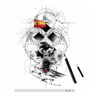 coat-of-arms-tattoo – tattoo design ideas free ai generated – realism-light-play – for-biceps – Gallery: patriotic-inkby-ai