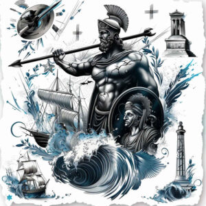 coat-of-arms-tattoo – tattoo design ideas free ai generated – realism-realistic-movement – for-shin – Gallery: patriotic-inkby-ai