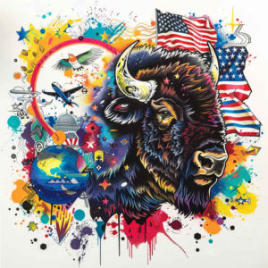 flag-tattoo – tattoo design ideas free ai generated – surrealism-distorted-reality – for-thigh – Gallery: patriotic-inkby-ai