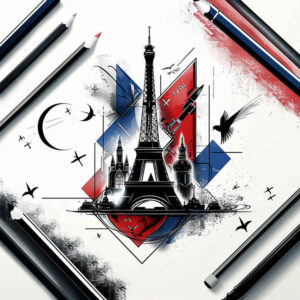 flag-tattoo – tattoo design ideas free ai generated – surrealism-illusionary – for-calf – Gallery: patriotic-inkby-ai