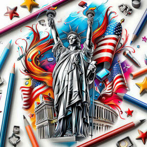 freedom-symbol-tattoo – tattoo design ideas free ai generated – neotraditional-modern-twist – for-collarbone – Gallery: patriotic-inkby-ai