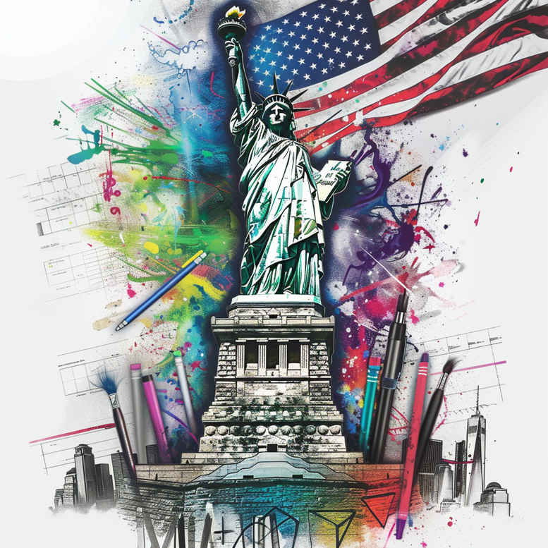 freedom-symbol-tattoo – tattoo design ideas free ai generated – realism-seamless-blend – for-forearm – Gallery: patriotic-inkby-ai