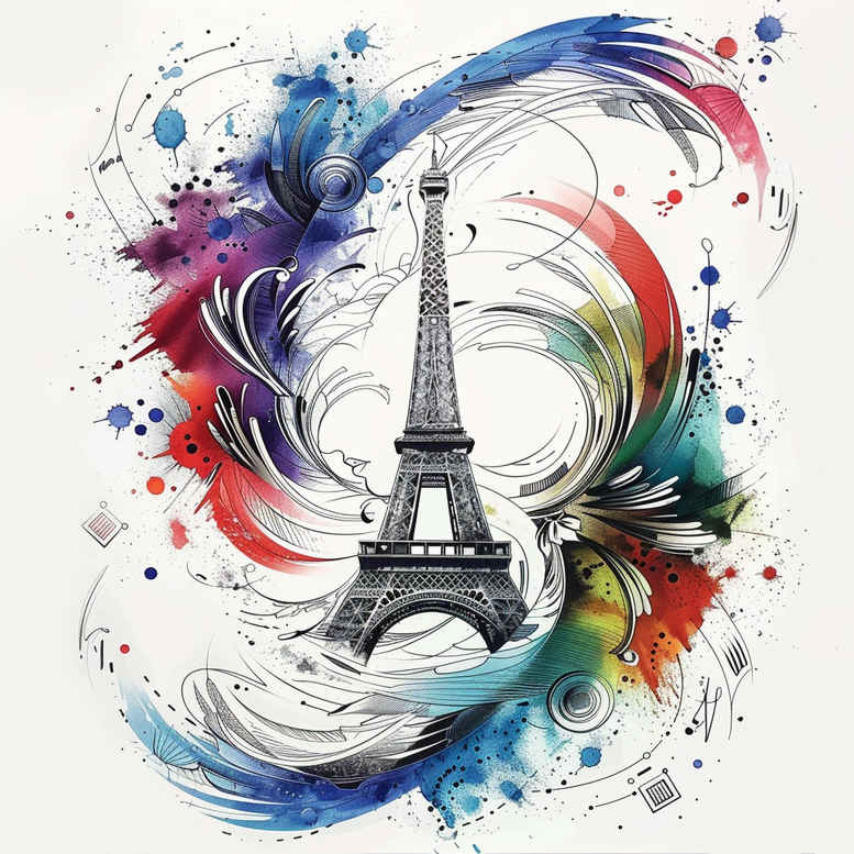 independence-symbol-tattoo – tattoo design ideas free ai generated – neotraditional-dynamic-color – for-temple – Gallery: patriotic-inkby-ai