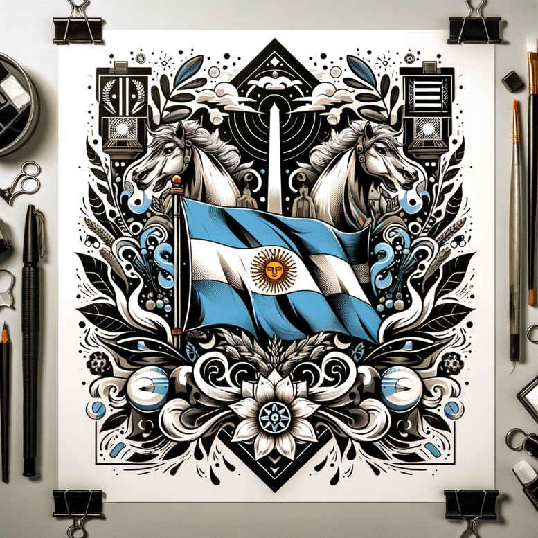 independence-symbol-tattoo – tattoo design ideas free ai generated – realism-skin-texture – for-shoulder-blade – Gallery: patriotic-inkby-ai