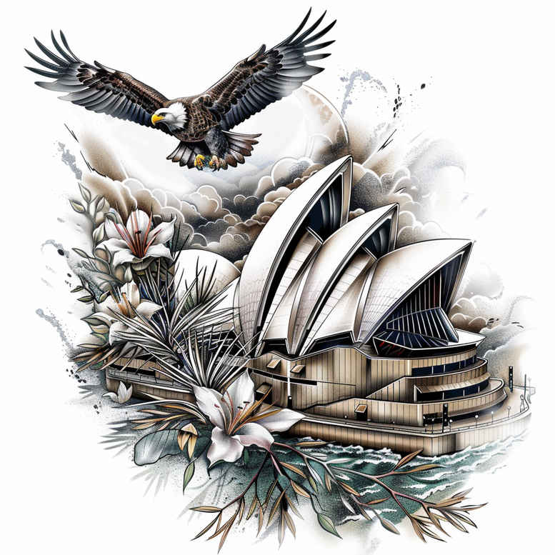 independence-symbol-tattoo – tattoo design ideas free ai generated – surrealism-beyond-reality – for-chest – Gallery: patriotic-inkby-ai