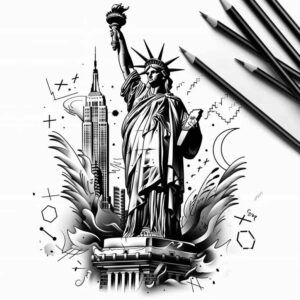 national-colors-tattoo – tattoo design ideas free ai generated – neotraditional-color-overlays – for-side – Gallery: patriotic-inkby-ai