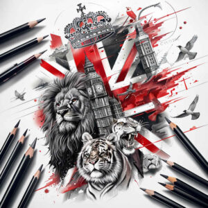 patriotic-ancestor-tattoo – tattoo design ideas free ai generated – realism-digital-realism – for-foot – Gallery: patriotic-inkby-ai