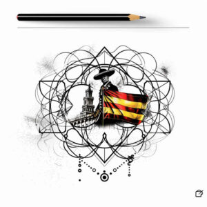 patriotic-banner-tattoo – tattoo design ideas free ai generated – neotraditional-bold-texture – for-neck – Gallery: patriotic-inkby-ai