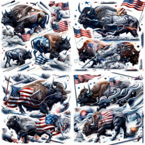patriotic-banner-tattoo – tattoo design ideas free ai generated – neotraditional-ornamental – for-scapula – Gallery: patriotic-inkby-ai