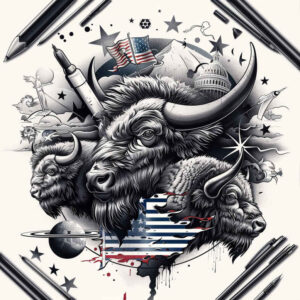 patriotic-courage-tattoo – tattoo design ideas free ai generated – neotraditional-clean-fill – for-heel – Gallery: patriotic-inkby-ai