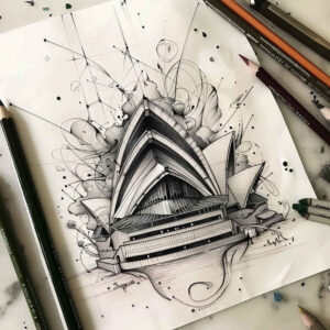 patriotic-fight-symbol-tattoo – tattoo design ideas free ai generated – surrealism-distorted-perspective – for-back-of-neck – Gallery: patriotic-inkby-ai