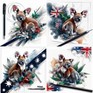 patriotic-geometric-tattoo – tattoo design ideas free ai generated – realism-realistic-perspective – for-calf – Gallery: patriotic-inkby-ai