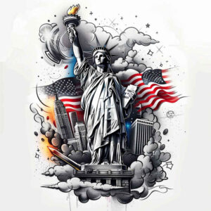 patriotic-heritage-tattoo – tattoo design ideas free ai generated – realism-perfect-proportions – for-side-torso – Gallery: patriotic-inkby-ai