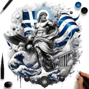 patriotic-history-tattoo – tattoo design ideas free ai generated – neotraditional-bold-highlights – for-shoulder – Gallery: patriotic-inkby-ai