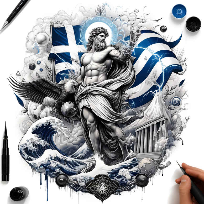 patriotic-history-tattoo – tattoo design ideas free ai generated – neotraditional-bold-highlights – for-shoulder – Gallery: patriotic-inkby-ai