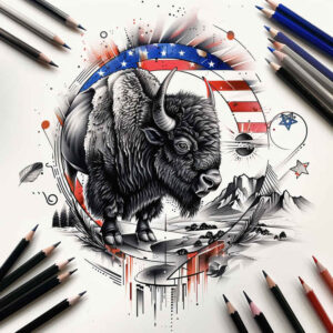 patriotic-history-tattoo – tattoo design ideas free ai generated – realism-high-definition – for-foot – Gallery: patriotic-inkby-ai