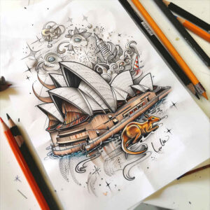 patriotic-homeland-tattoo – tattoo design ideas free ai generated – realism-realistic-texture – for-back – Gallery: patriotic-inkby-ai