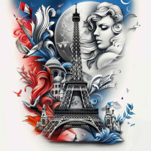 patriotic-honor-tattoo – tattoo design ideas free ai generated – realism-realistic – for-arm – Gallery: patriotic-inkby-ai