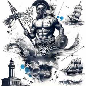 patriotic-inscription-tattoo – tattoo design ideas free ai generated – neotraditional-balanced-tones – for-shoulder – Gallery: patriotic-inkby-ai