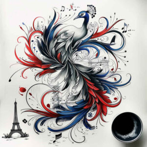 patriotic-light-tattoo – tattoo design ideas free ai generated – neotraditional-bold-texture – for-calf – Gallery: patriotic-inkby-ai