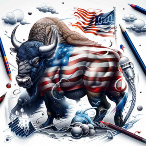 patriotic-light-tattoo – tattoo design ideas free ai generated – neotraditional-decorative-flourishes – for-hip – Gallery: patriotic-inkby-ai