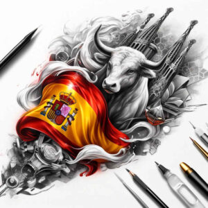 patriotic-memory-tattoo – tattoo design ideas free ai generated – neotraditional-artful-color – for-side-torso – Gallery: patriotic-inkby-ai