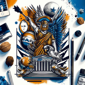patriotic-ornament-tattoo – tattoo design ideas free ai generated – neotraditional-vivid-detail – for-lower-thigh – Gallery: patriotic-inkby-ai