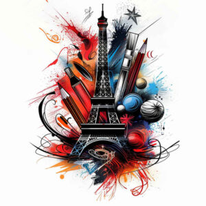 patriotic-ornament-tattoo – tattoo design ideas free ai generated – surrealism-abstract-forms – for-back-of-neck – Gallery: patriotic-inkby-ai