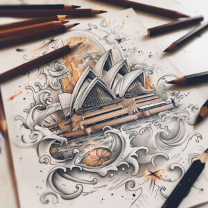 patriotic-perseverance-tattoo – tattoo design ideas free ai generated – realism-moist-effect – for-shin – Gallery: patriotic-inkby-ai