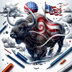 patriotic-perseverance-tattoo – tattoo design ideas free ai generated – surrealism-esoteric-symbolism – for-lower-thigh – Gallery: patriotic-inkby-ai