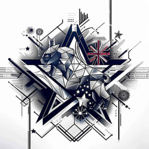 patriotic-plant-motif-tattoo – tattoo design ideas free ai generated – neotraditional-bold-motifs – for-back – Gallery: patriotic-inkby-ai
