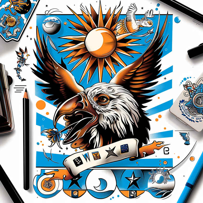 patriotic-sign-tattoo – tattoo design ideas free ai generated – realism-realistic-perspective – for-heel – Gallery: patriotic-inkby-ai