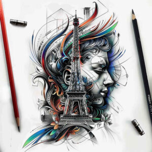 patriotic-sign-tattoo – tattoo design ideas free ai generated – realism-smooth-gradients – for-hip – Gallery: patriotic-inkby-ai