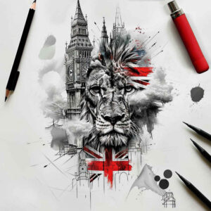 patriotic-spirit-tattoo – tattoo design ideas free ai generated – realism-naturalistic – for-stomach – Gallery: patriotic-inkby-ai