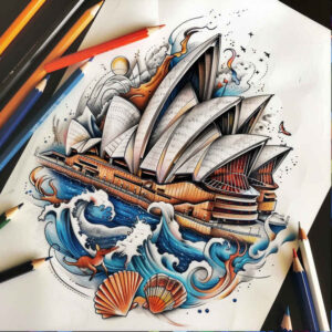 patriotic-tradition-tattoo – tattoo design ideas free ai generated – neotraditional-decorative-elements – for-upper-back – Gallery: patriotic-inkby-ai