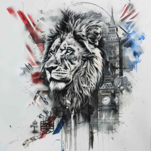 patriotic-tradition-tattoo – tattoo design ideas free ai generated – neotraditional-enhanced-shading – for-upper-thigh – Gallery: patriotic-inkby-ai