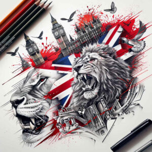 patriotic-tradition-tattoo – tattoo design ideas free ai generated – realism-deep-shadows – for-upper-back – Gallery: patriotic-inkby-ai