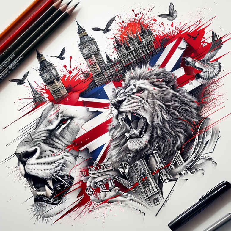 patriotic-tradition-tattoo – tattoo design ideas free ai generated – realism-deep-shadows – for-upper-back – Gallery: patriotic-inkby-ai