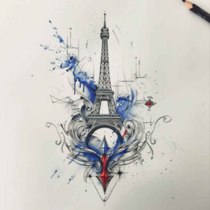 patriotic-tradition-tattoo – tattoo design ideas free ai generated – realism-detailed-rendering – for-calf – Gallery: patriotic-inkby-ai