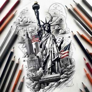 patriotic-unity-tattoo – tattoo design ideas free ai generated – realism-balanced-light – for-ribs – Gallery: patriotic-inkby-ai