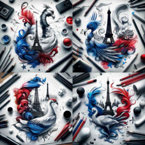 patriotic-unity-tattoo – tattoo design ideas free ai generated – surrealism-enigmatic-visuals – for-ankle – Gallery: patriotic-inkby-ai
