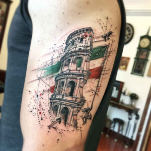 patriotism-tattoo – tattoo design ideas free ai generated – realism-contrast-ink – for-upper-chest – Gallery: patriotic-inkby-ai