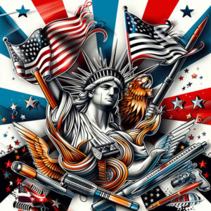 patriotic tattoo design ideas smooth brave for lower chest