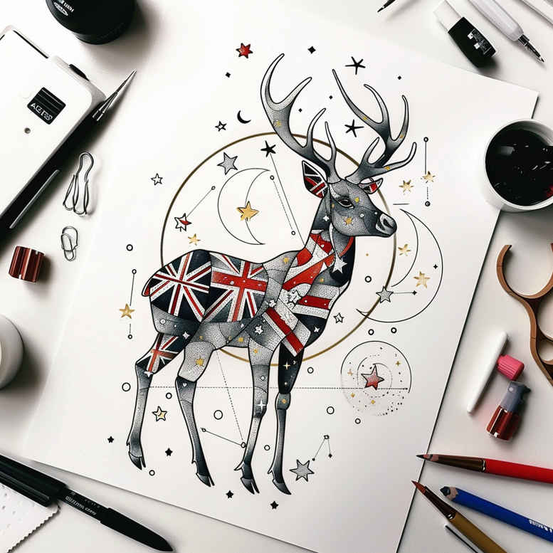 patriotic tattoo design ideas defined outlines brave for triceps